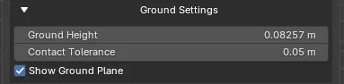 The expanded Ground Settings