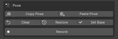 The Pose section of the AutoPose panel